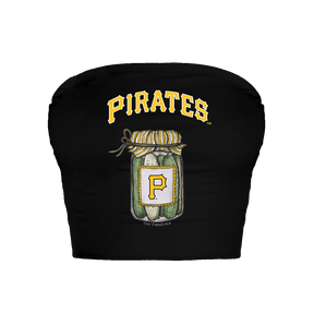 Pittsburgh Pirates Pickle Jar Crop Tube Top