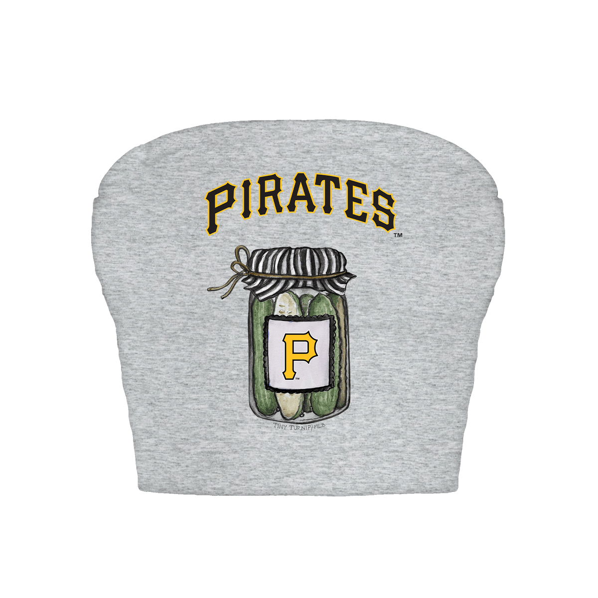 Pittsburgh Pirates Pickle Jar Crop Tube Top