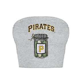 Pittsburgh Pirates Pickle Jar Crop Tube Top