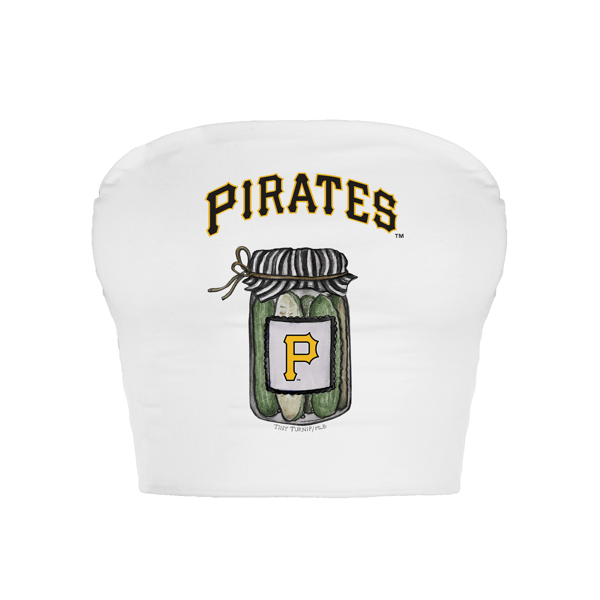 Pittsburgh Pirates Pickle Jar Crop Tube Top