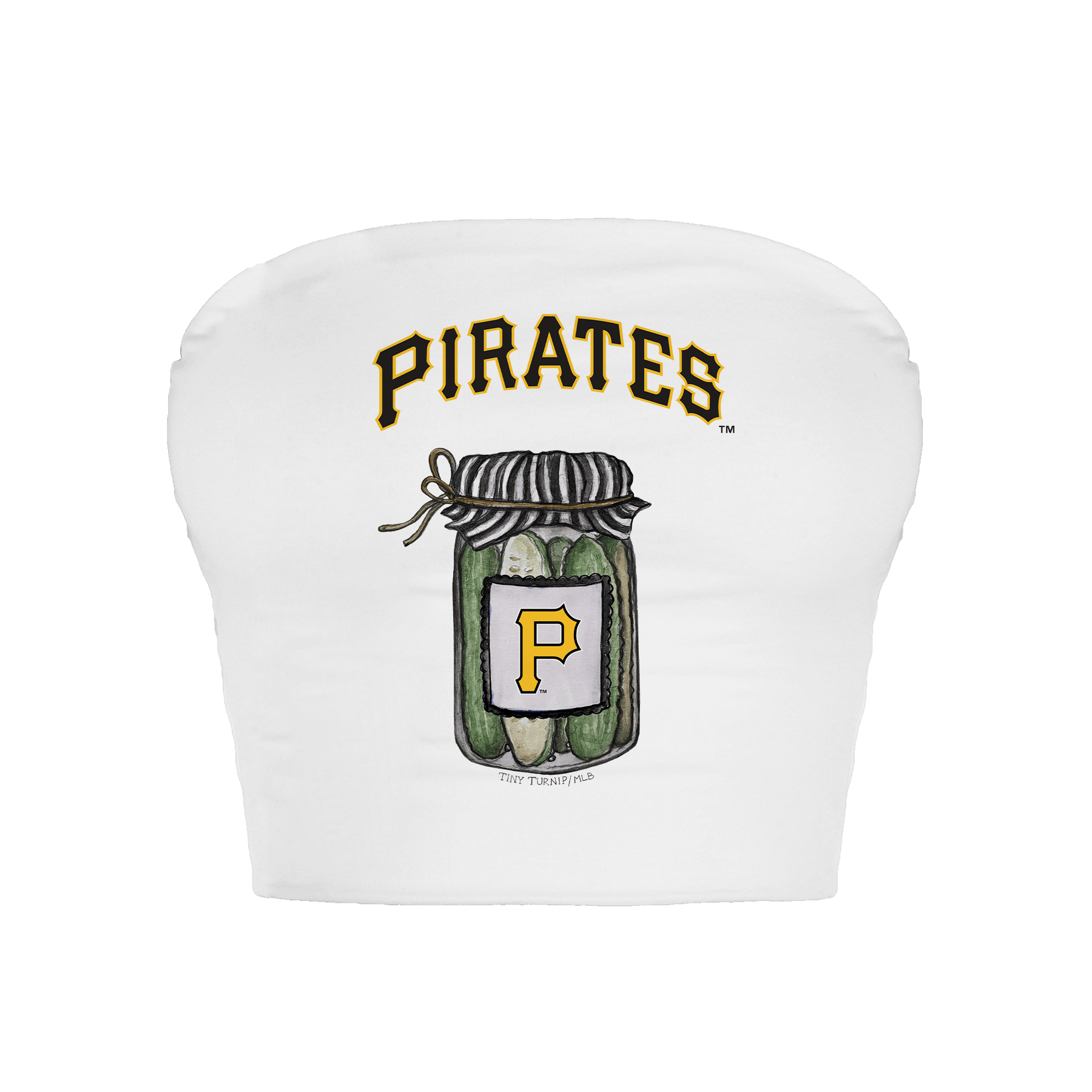 Pittsburgh Pirates Pickle Jar Crop Tube Top