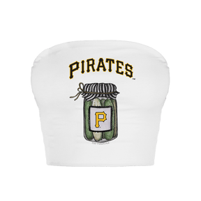 Pittsburgh Pirates Pickle Jar Crop Tube Top