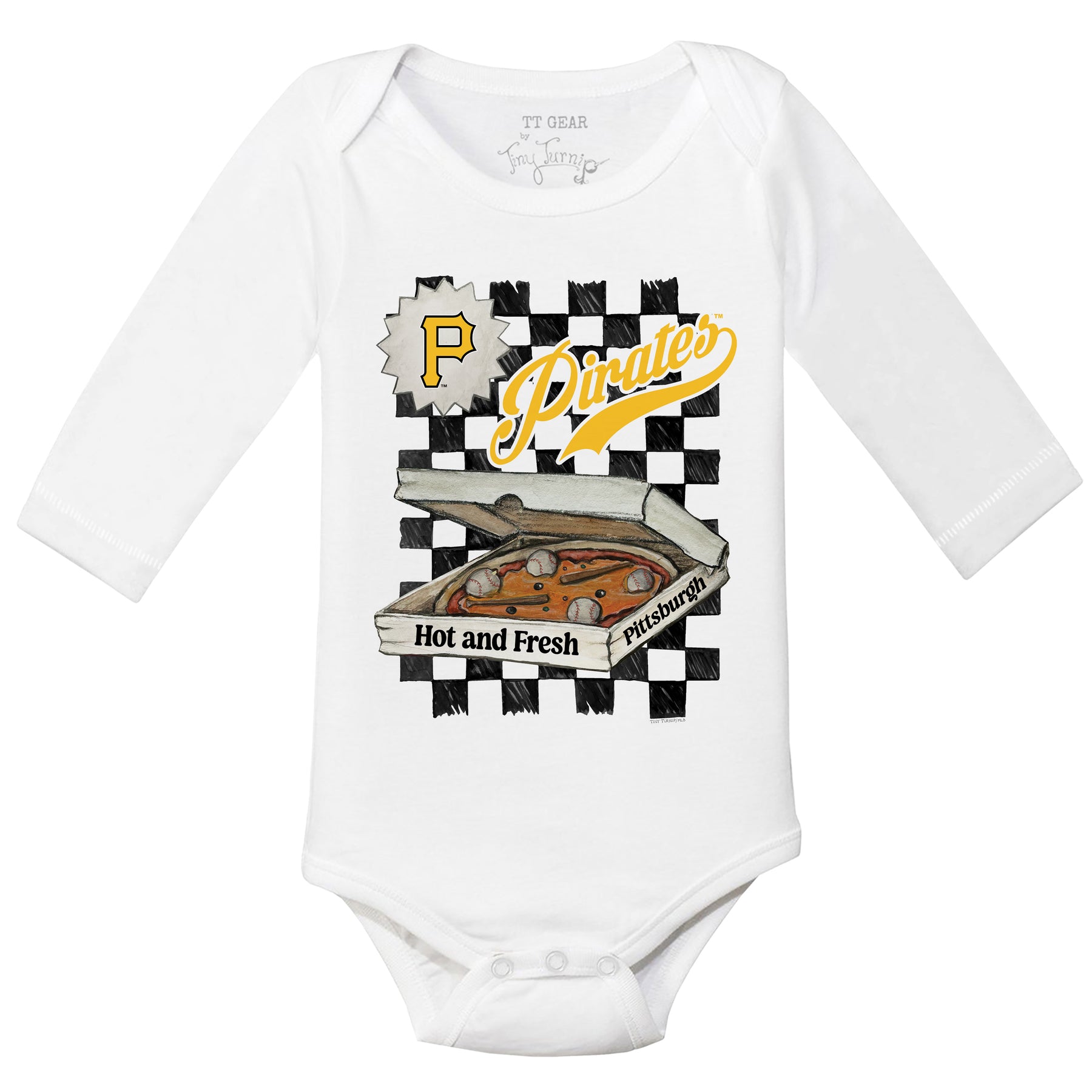 Pittsburgh Pirates Pizza Long Sleeve Snapper