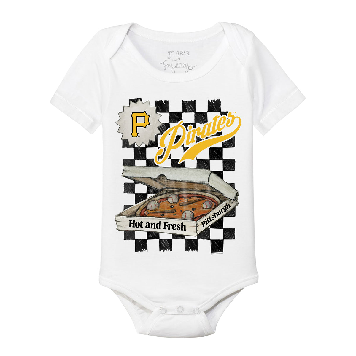 Pittsburgh Pirates Pizza Short Sleeve Snapper