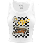 Pittsburgh Pirates Pizza Crop Tank - Tiny Turnip
