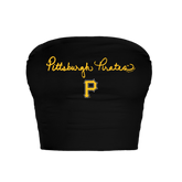Pittsburgh Pirates Logo Script Crop Tube Top