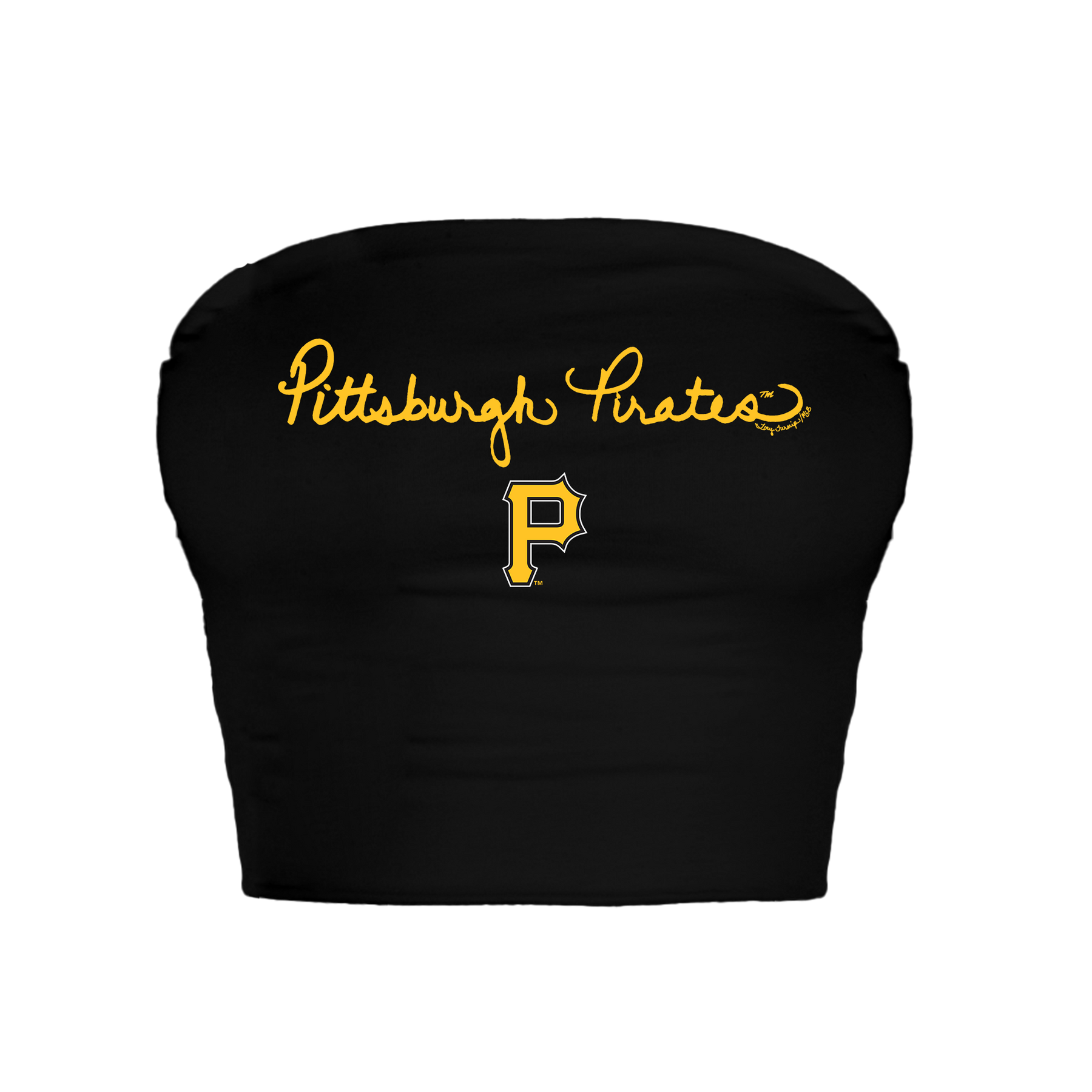 Pittsburgh Pirates Logo Script Crop Tube Top
