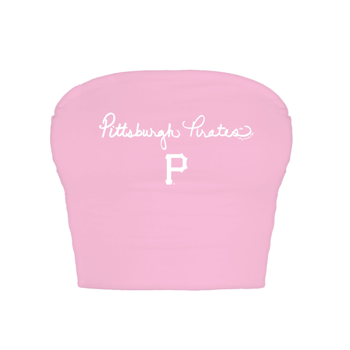 Pittsburgh Pirates Logo Script Crop Tube Top