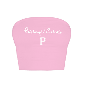 Pittsburgh Pirates Logo Script Crop Tube Top