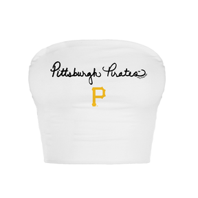 Pittsburgh Pirates Logo Script Crop Tube Top