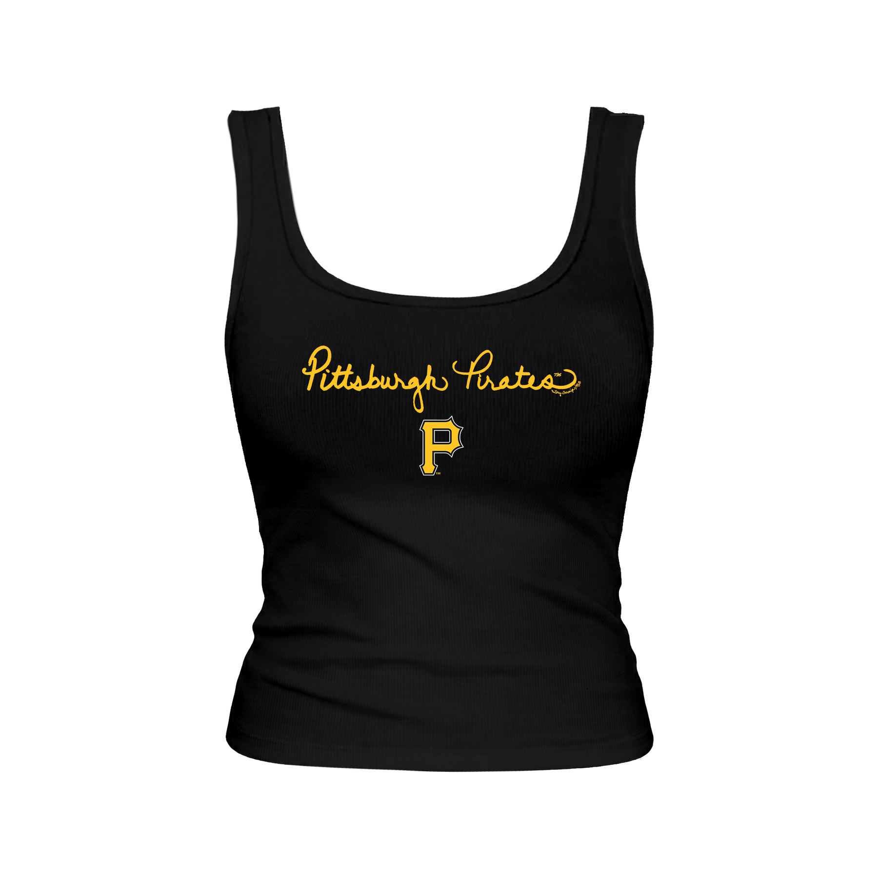 Pittsburgh Pirates Logo Script Emmy Tank