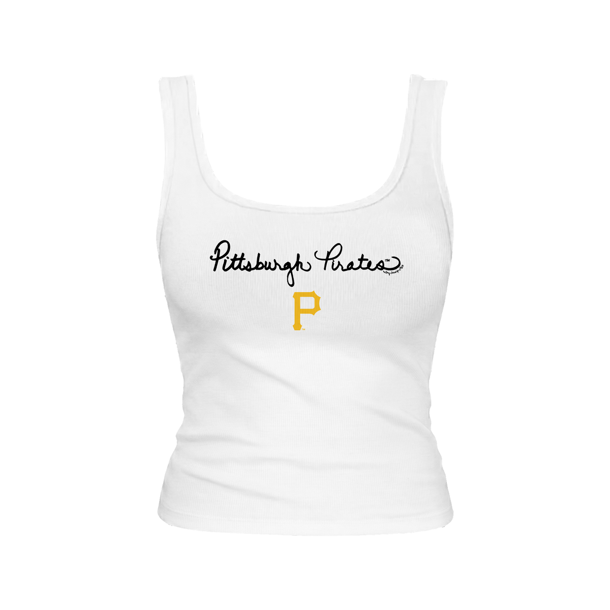 Pittsburgh Pirates Logo Script Emmy Tank