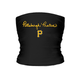 Pittsburgh Pirates Logo Script Tube Top - Tiny Turnip