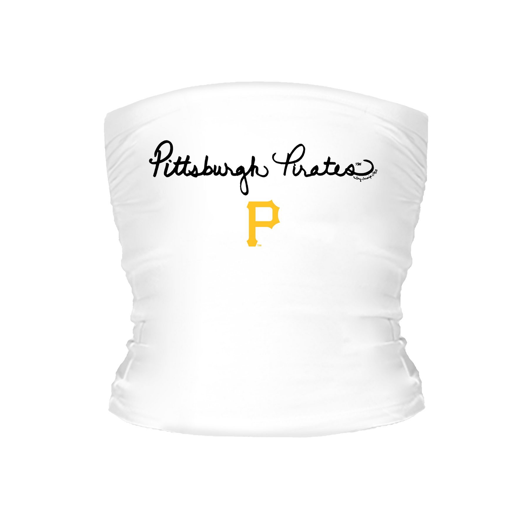 Pittsburgh Pirates Logo Script Tube Top - Tiny Turnip