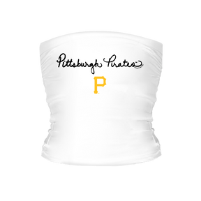 Pittsburgh Pirates Logo Script Tube Top - Tiny Turnip