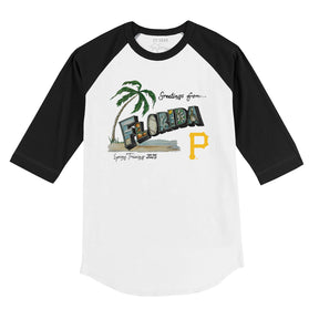 Pittsburgh Pirates Spring Training 2025 3/4 Black Sleeve Raglan