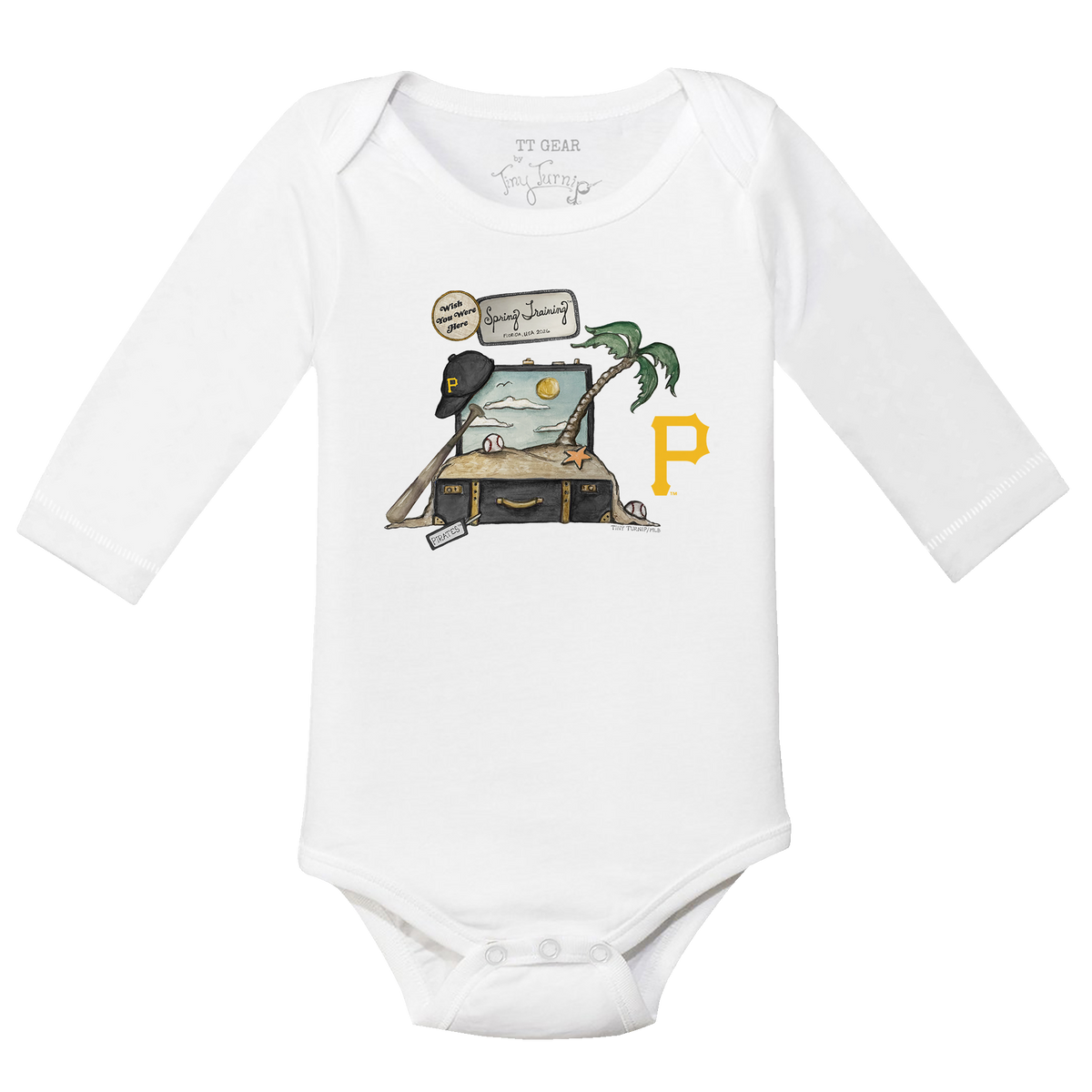 Pittsburgh Pirates Spring Training 2026 Long Sleeve Snapper - Tiny Turnip