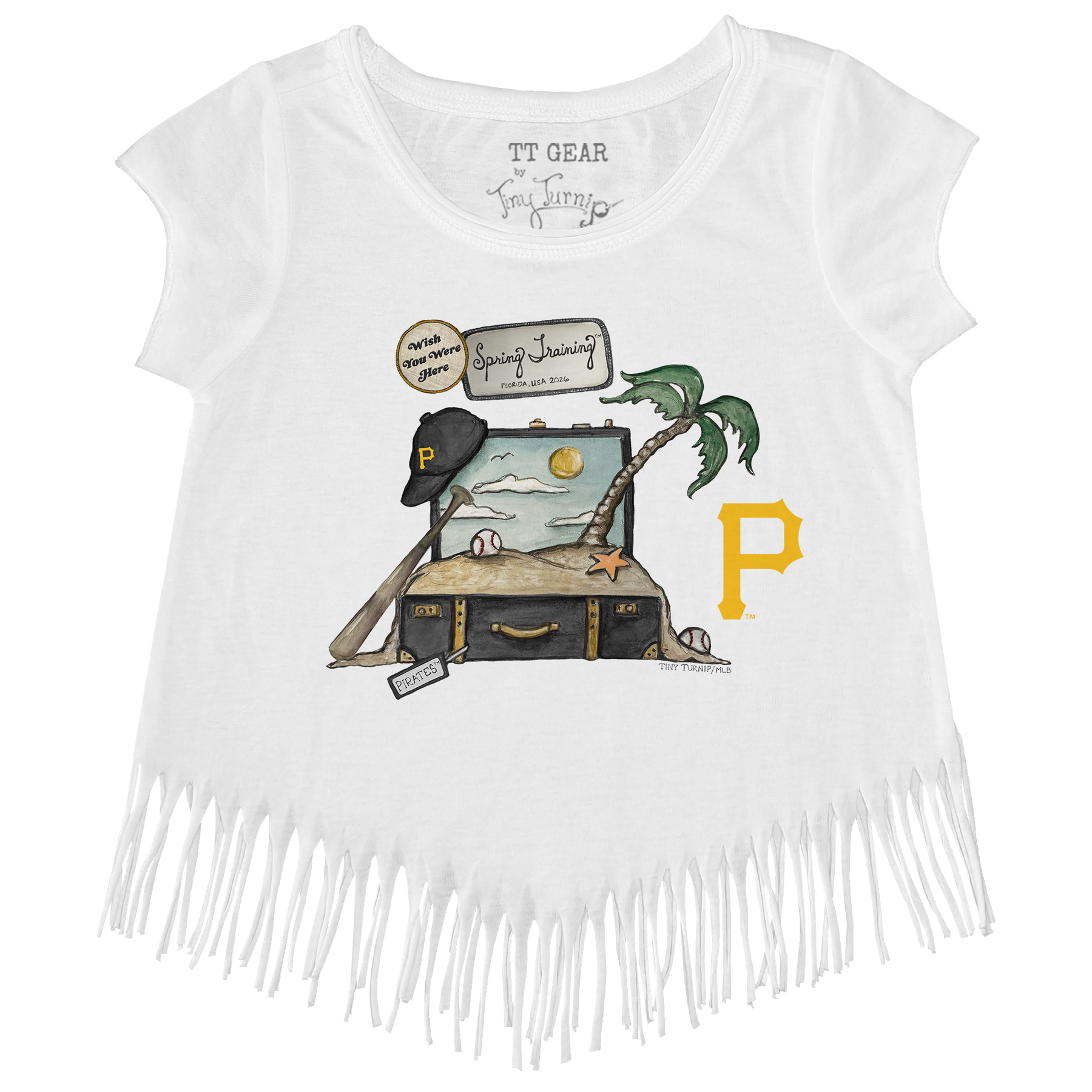 Pittsburgh Pirates Spring Training 2026 Fringe Tee - Tiny Turnip