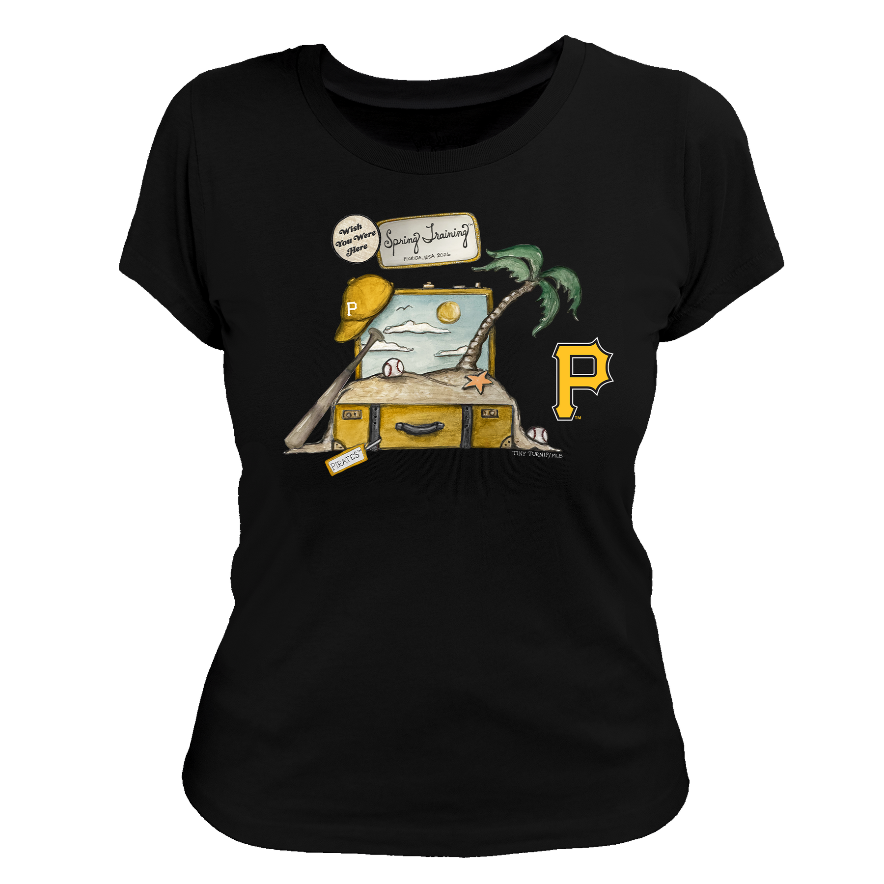 Pittsburgh Pirates Spring Training 2026 Women's Tee Shirt - Tiny Turnip