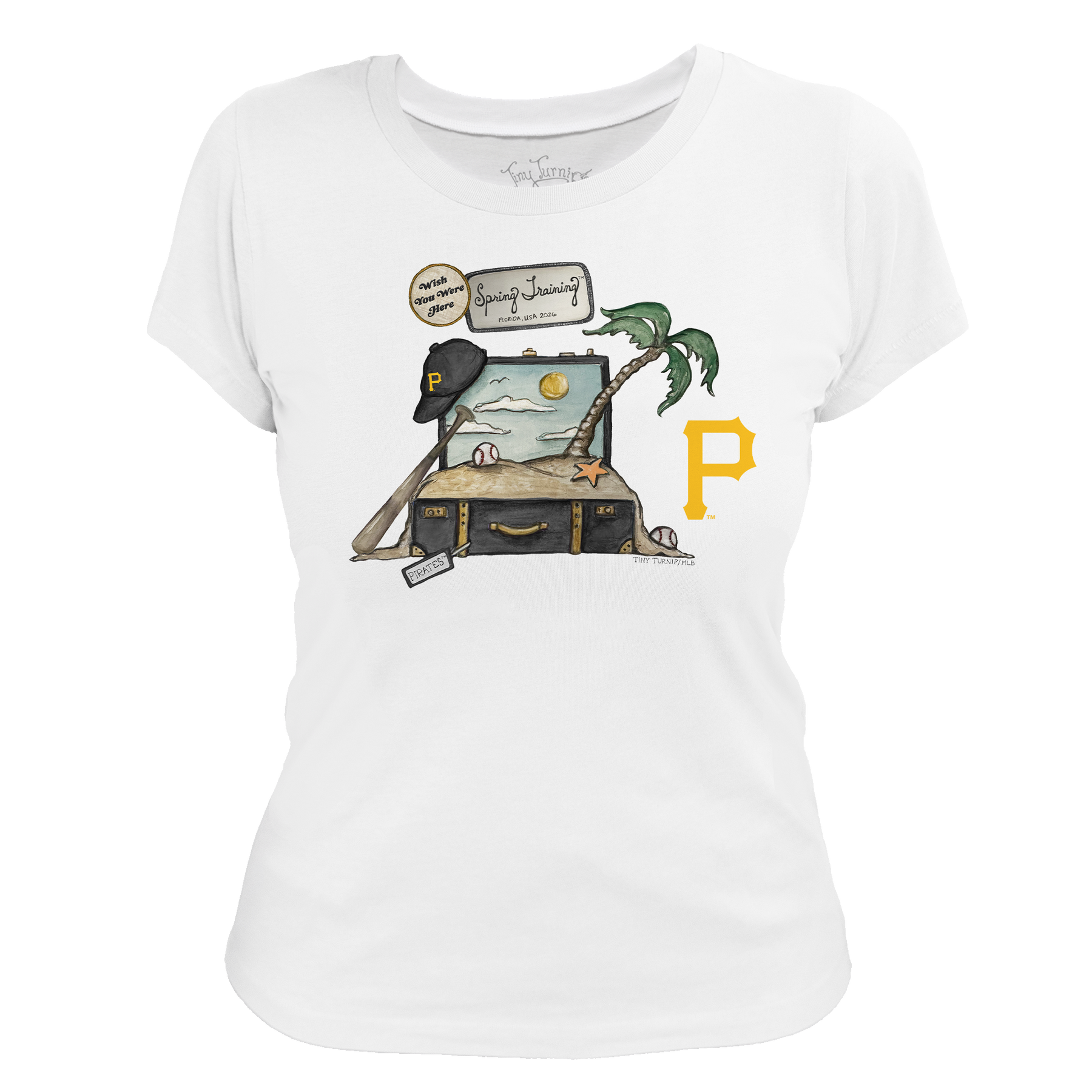 Pittsburgh Pirates Spring Training 2026 Women's Tee Shirt - Tiny Turnip
