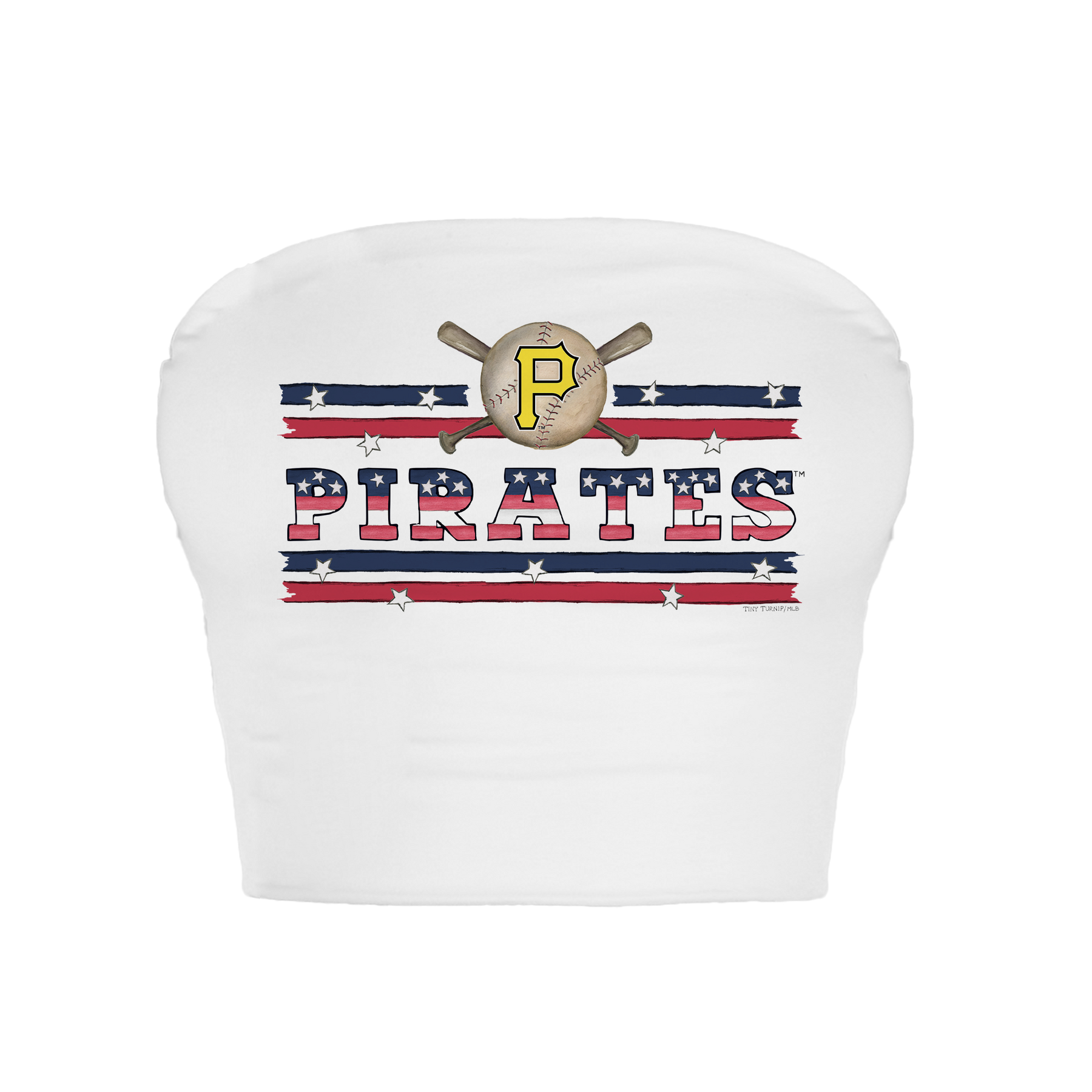 Pittsburgh Pirates Stars and Stripes Crop Tube Top
