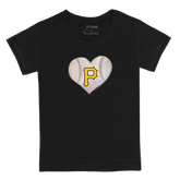 Pittsburgh Pirates Stitched Heart Kid's Tee Shirt - Tiny Turnip