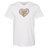 Pittsburgh Pirates Stitched Heart Unisex Tee Shirt - Tiny Turnip