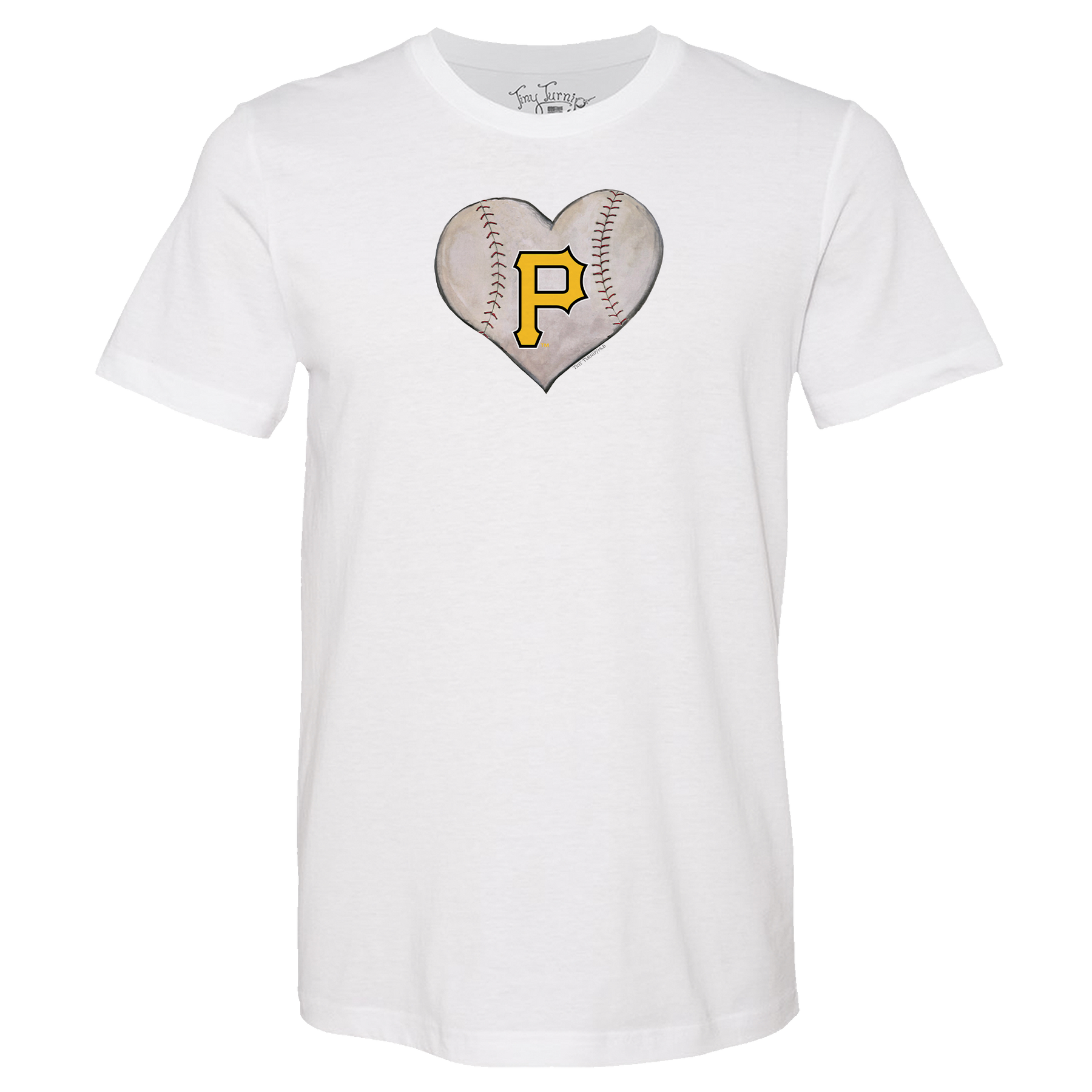 Pittsburgh Pirates Stitched Heart Unisex Tee Shirt - Tiny Turnip