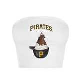 Pittsburgh Pirates Sundae Helmet Crop Tube Top - Tiny Turnip