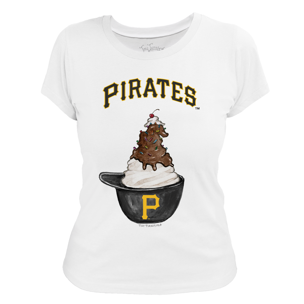 Pittsburgh Pirates Sundae Helmet Women's Tee Shirt