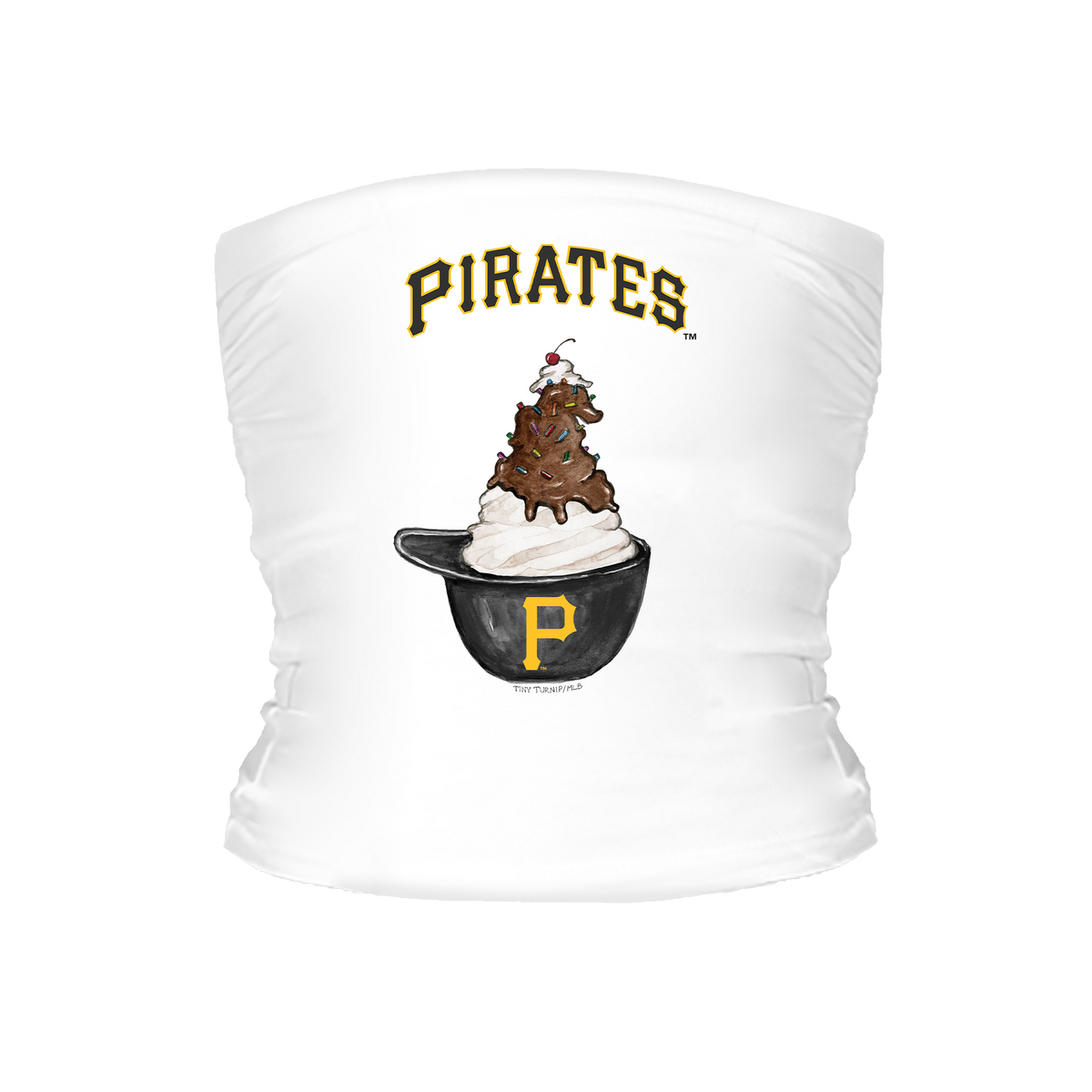 Pittsburgh Pirates Sundae Helmet Tube Top - Tiny Turnip