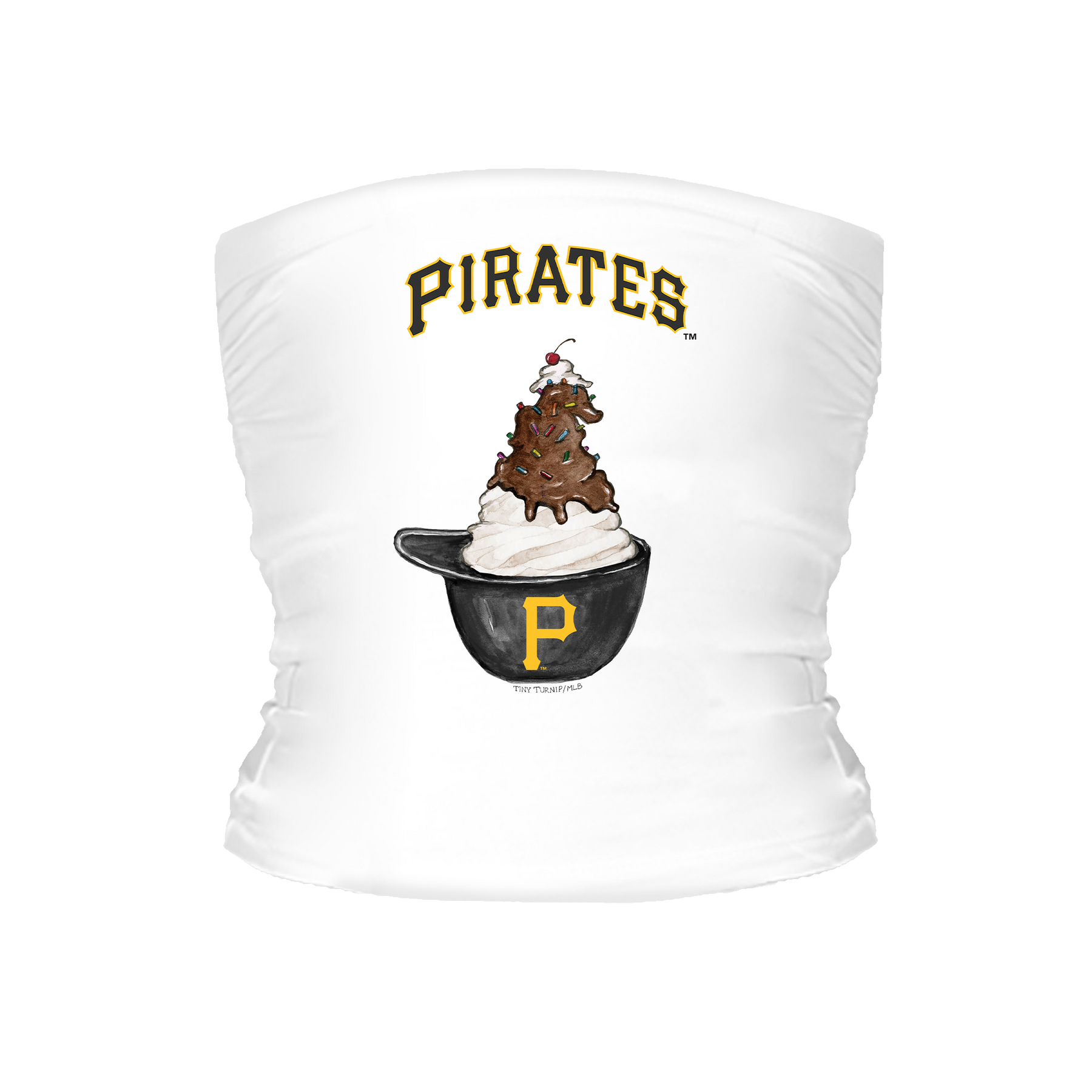Pittsburgh Pirates Sundae Helmet Tube Top - Tiny Turnip