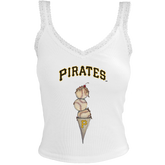 Pittsburgh Pirates Triple Scoop Lace Tank