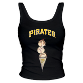 Pittsburgh Pirates Triple Scoop Ribbed Tank