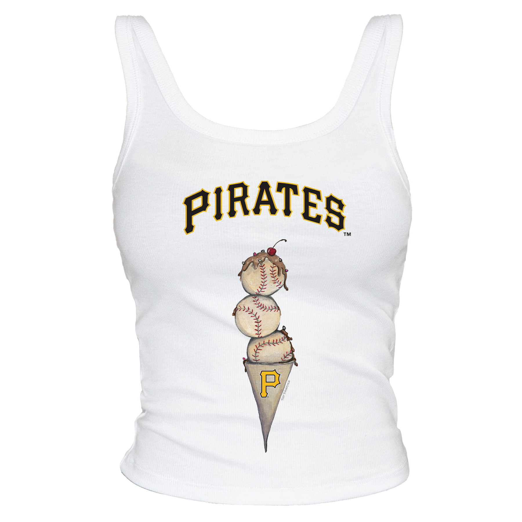 Pittsburgh Pirates Triple Scoop Ribbed Tank