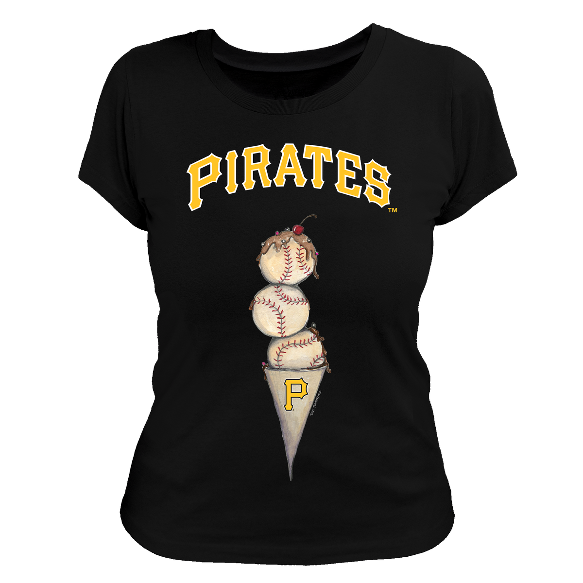Pittsburgh Pirates Triple Scoop Women's Tee Shirt