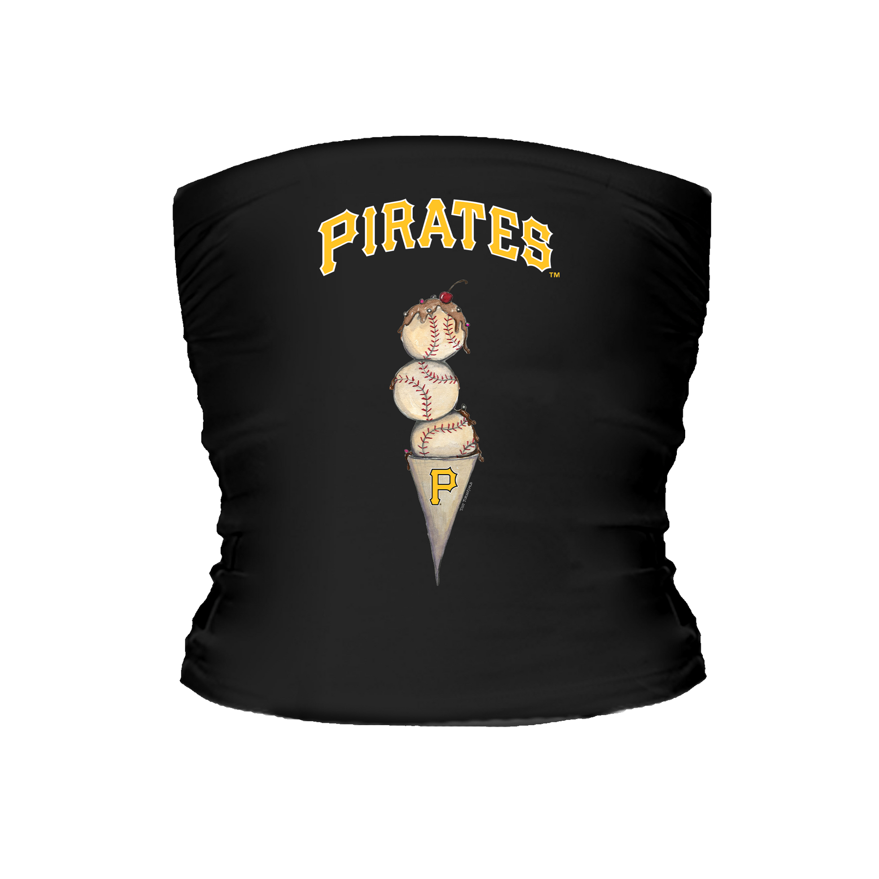 Pittsburgh Pirates Triple Scoop Tube Top - Tiny Turnip