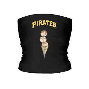 Pittsburgh Pirates Triple Scoop Tube Top - Tiny Turnip