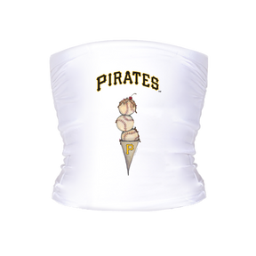 Pittsburgh Pirates Triple Scoop Tube Top - Tiny Turnip