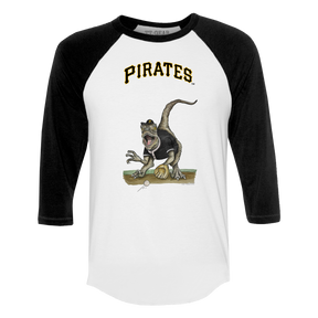 Pittsburgh Pirates Velociraptor 3/4 Black Sleeve Raglan