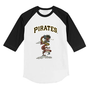 Pittsburgh Pirates 2024 Year of the Dragon 3/4 Black Sleeve Raglan