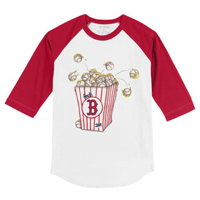 Boston Red Sox Popcorn 3/4 Red Sleeve Raglan