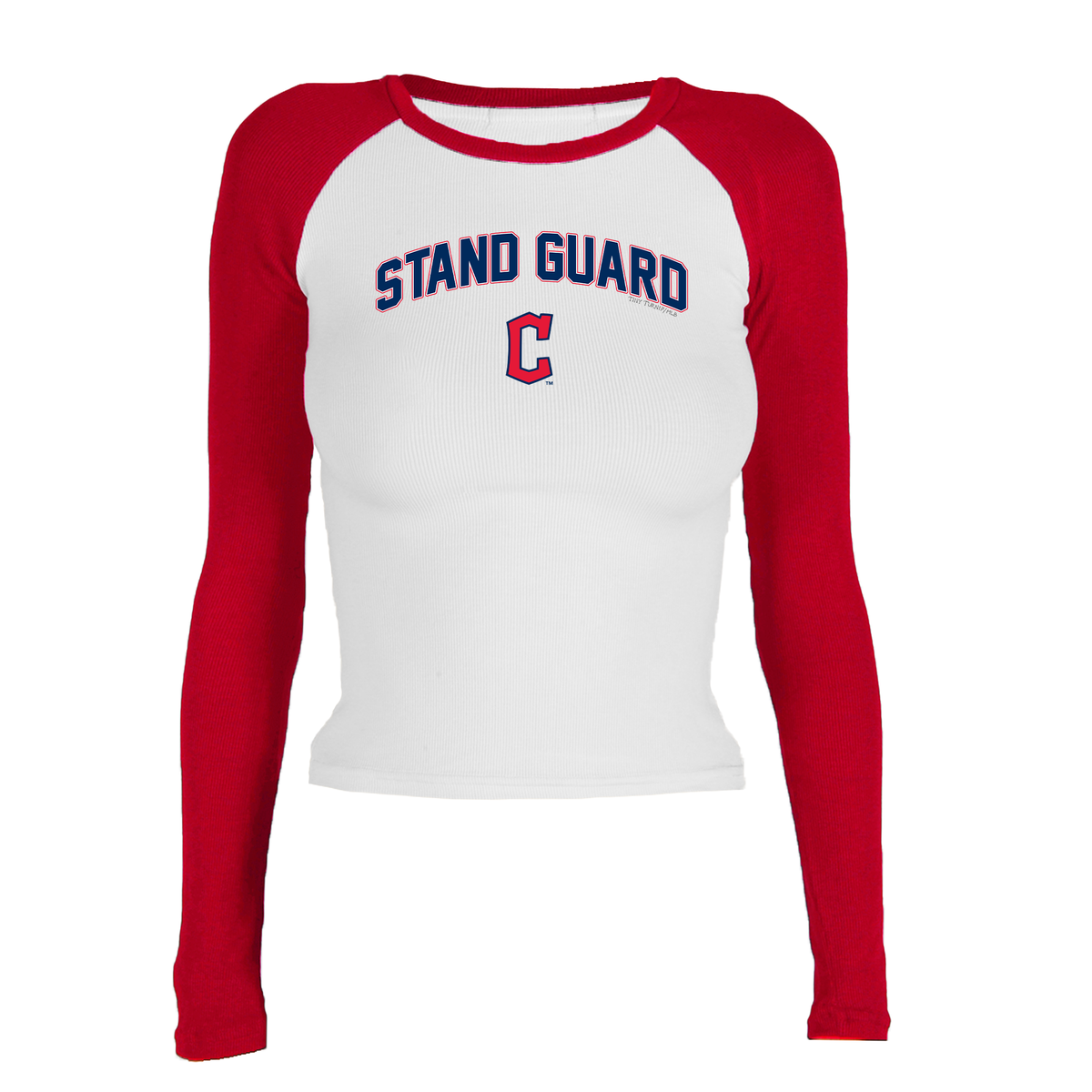 VIP Cleveland Guardians Postseason '26 Roxy Raglan Long Sleeve - Tiny Turnip
