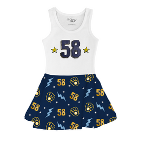 VIP Milwaukee Brewers Postseason '26 Tank Swing Dress - Tiny Turnip