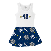 VIP New York Yankees Postseason '26 Tank Swing Dress - Tiny Turnip