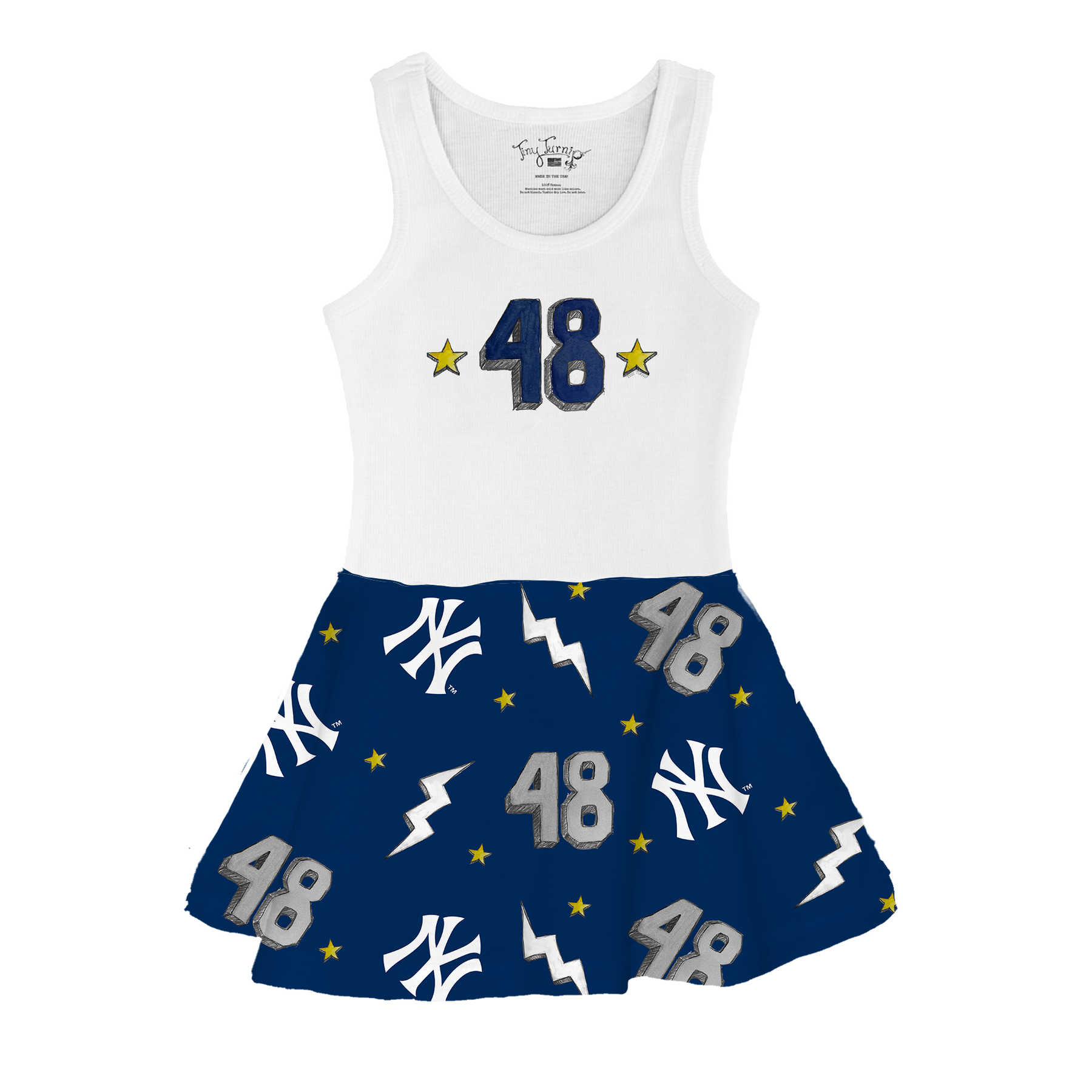 VIP New York Yankees Postseason '26 Tank Swing Dress - Tiny Turnip