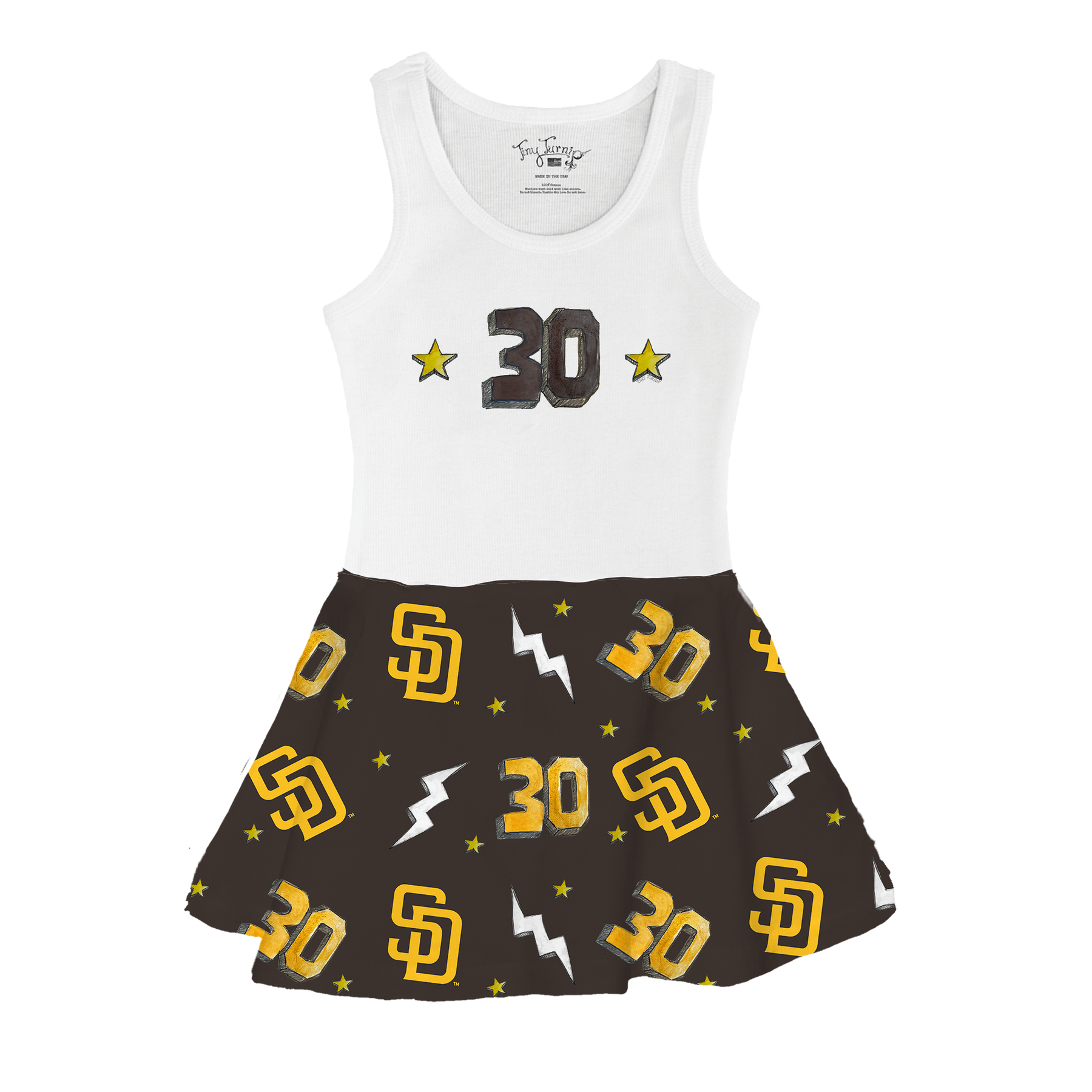 VIP San Diego Padres Postseason '26 Tank Swing Dress - Tiny Turnip