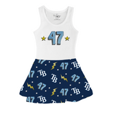 VIP Tampa Bay Rays Postseason '26 Tank Swing Dress - Tiny Turnip