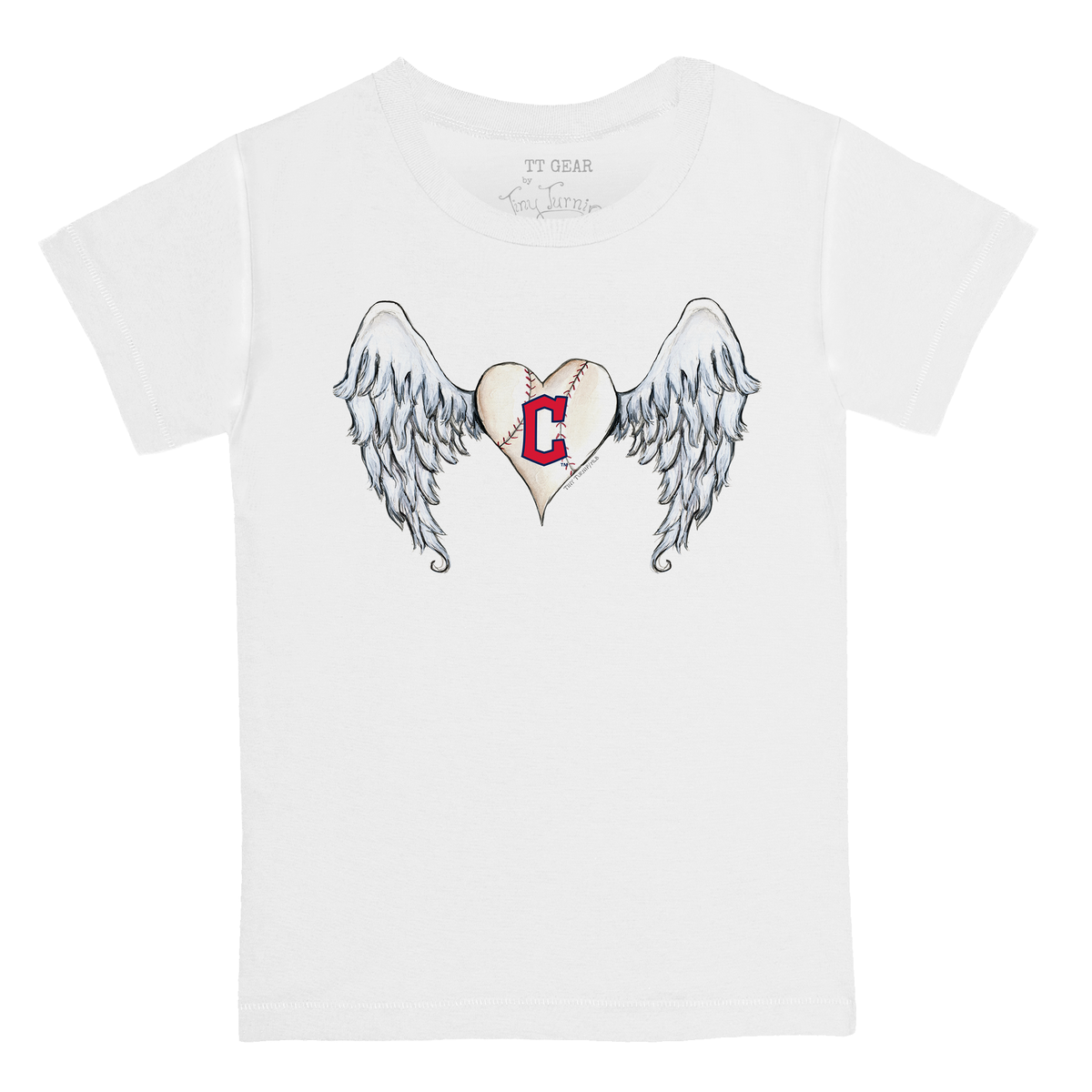 VIP Cleveland Guardians Postseason '26 Angel Wings Kid's Tee Shirt - Tiny Turnip