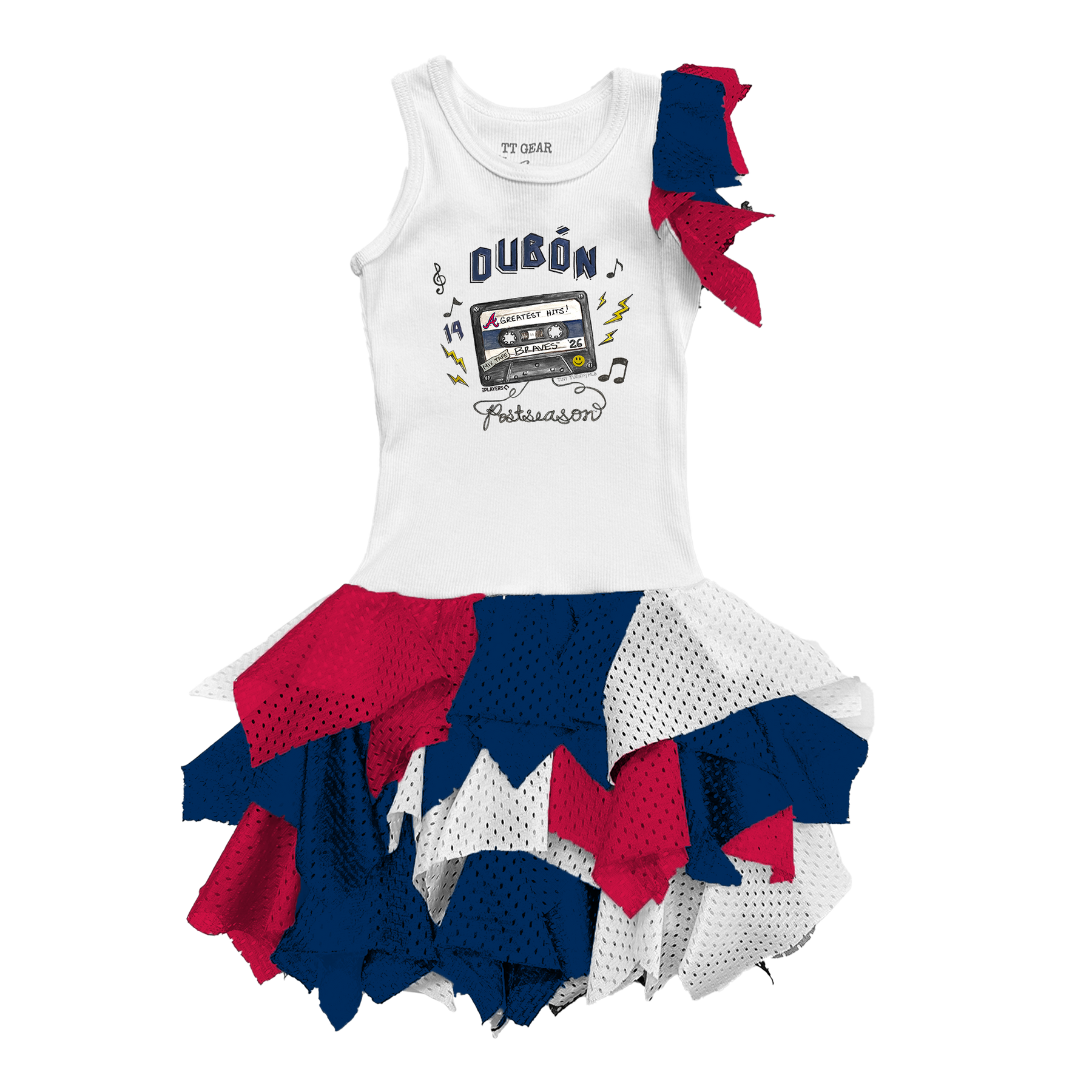 VIP Atlanta Braves Postseason '26 Falling Mesh Dress